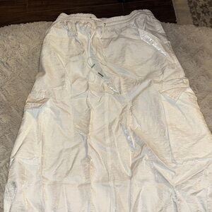 Bar III White Elastic-Waist Maxi Skirt